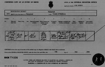 Birth Certificate