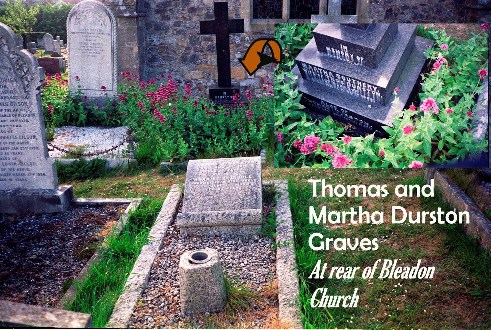 Graves of Thomas and Martha Durston